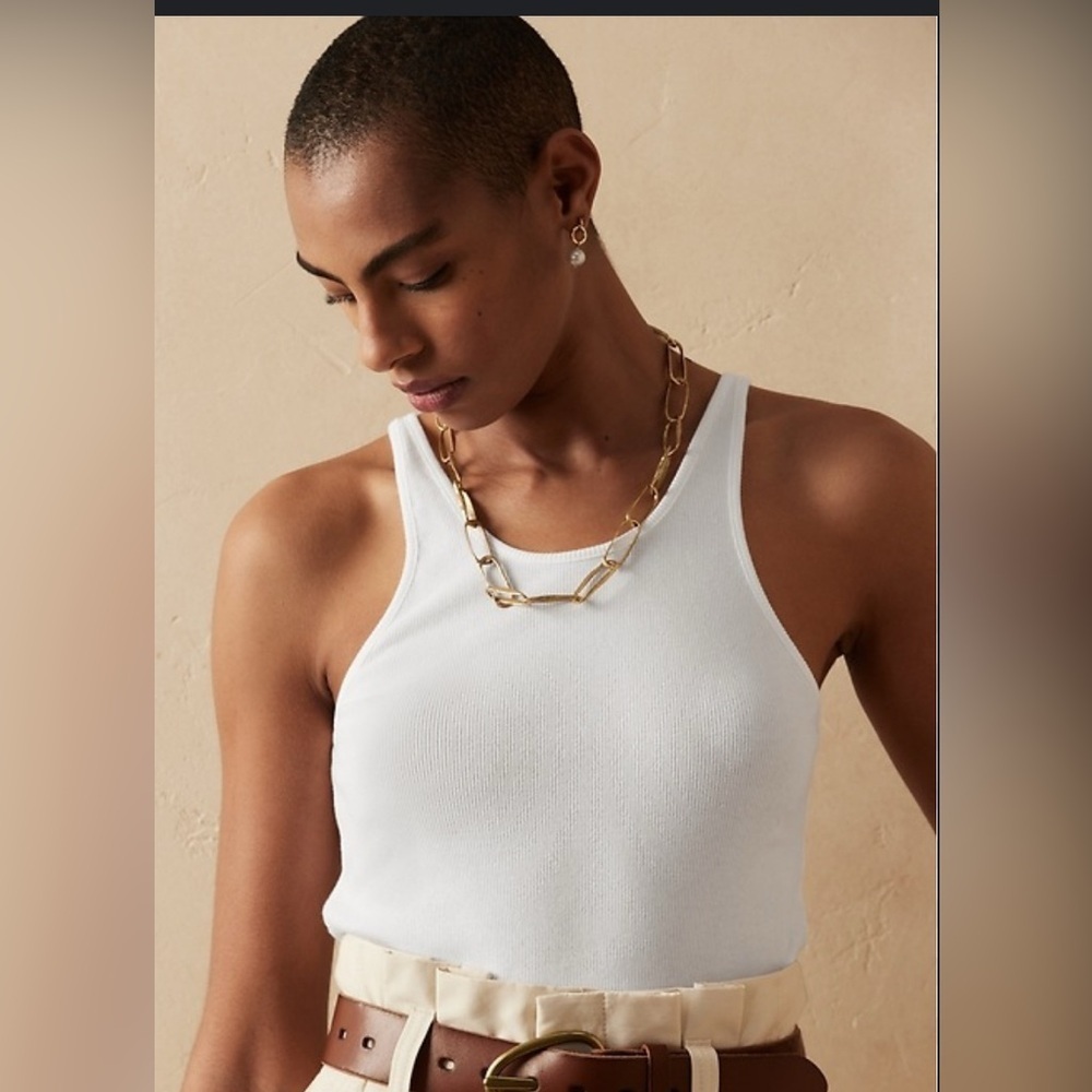 Banana republic ribbed racer back tank